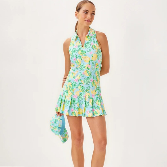 Lilly Pulitzer Dresses & Skirts - Lilly Pulitzer Riegan Sleeveless Lemons Polo Dress Size Medium